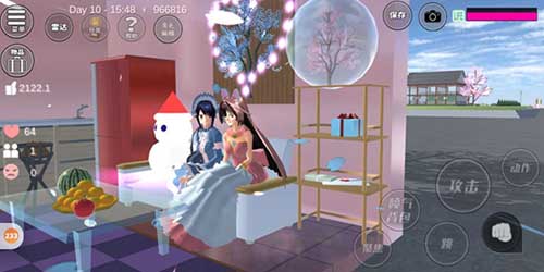 樱花校园模拟器 天使衣服版手游app截图