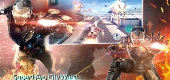 超级英雄城市战争：钢铁侠手游app截图
