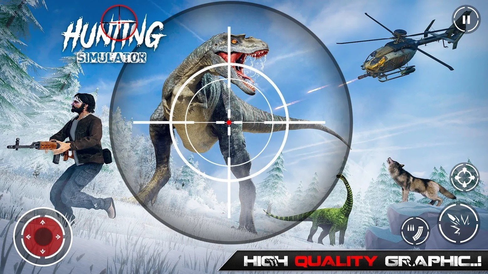 侏罗纪恐龙狩猎狙击手游app截图