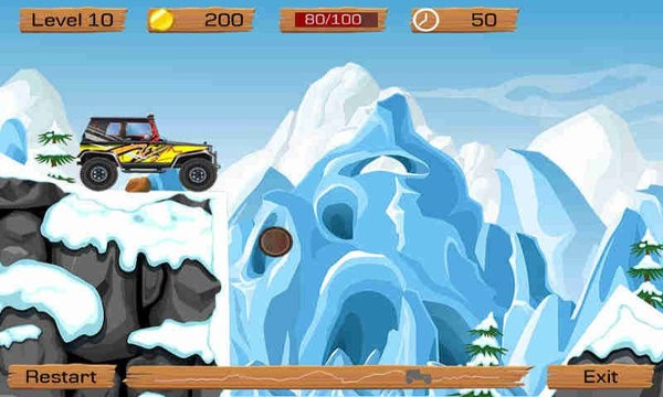 模拟雪地越野开车 手机版手游app截图