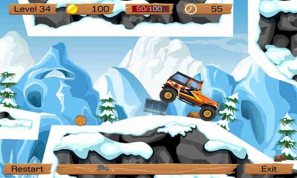 模拟雪地越野开车 手机版手游app截图