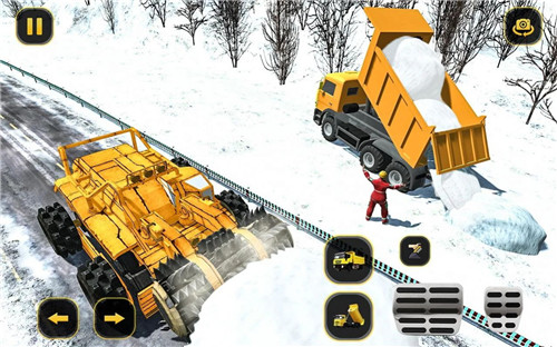 雪地货车模拟运输手游app截图