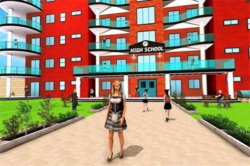 虚拟校园女生模拟器 免费版手游app截图