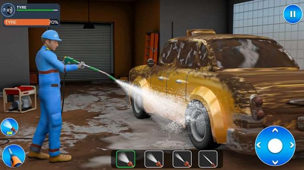 高压水枪洗车 真实洗车模拟器游戏手游app截图