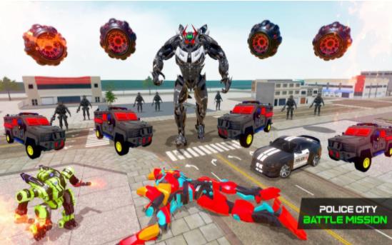 机器人汽车城市英雄之战手游app截图