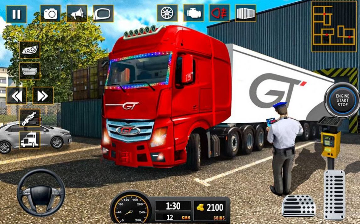 卡车驾驶停车模拟3D手游app截图
