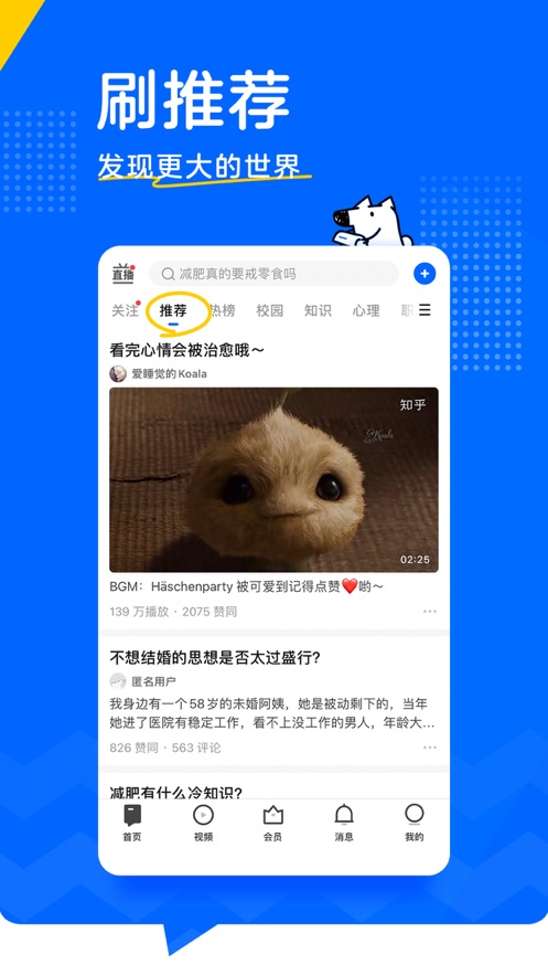 知乎 网页版入口手机软件app截图