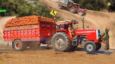 农用拖拉机牵引模拟器手游app截图