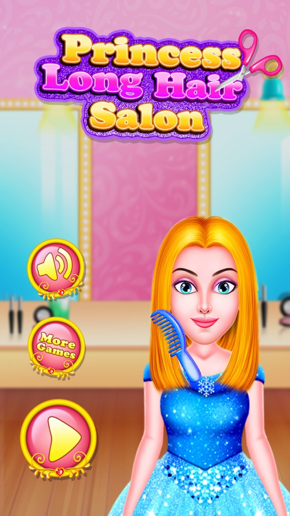 Princess Long Hair Salon手游app截图
