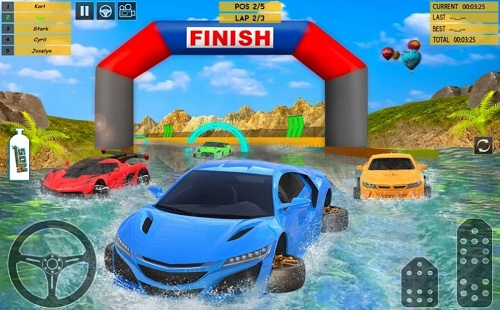 水上特技赛车3D 免广告版手游app截图