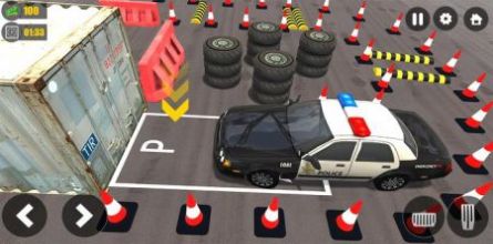 新警车停车训练3D手游app截图