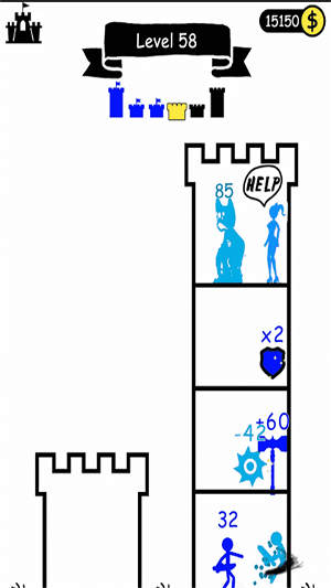 火柴人爬塔探险 单机版手游app截图