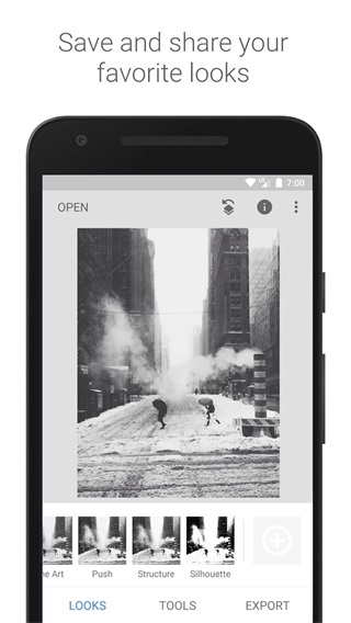 Snapseed 复古风滤镜手机软件app截图