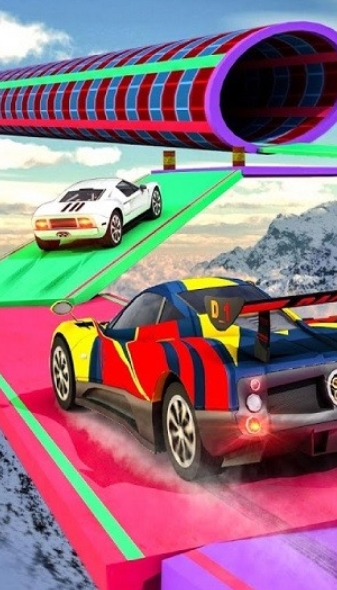 巨型坡道赛车终极驾驶手游app截图