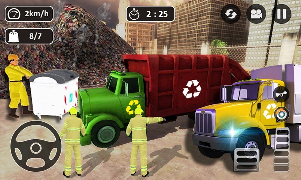 模拟垃圾车清洁 中文版手游app截图