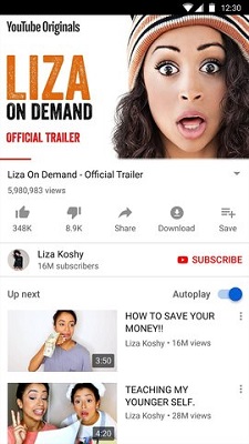 YouTube 官方正版手机软件app截图