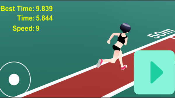 女高中生百米短跑 手机版手游app截图
