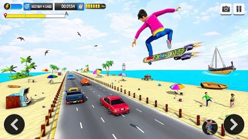 滑板跑酷模拟器手游app截图