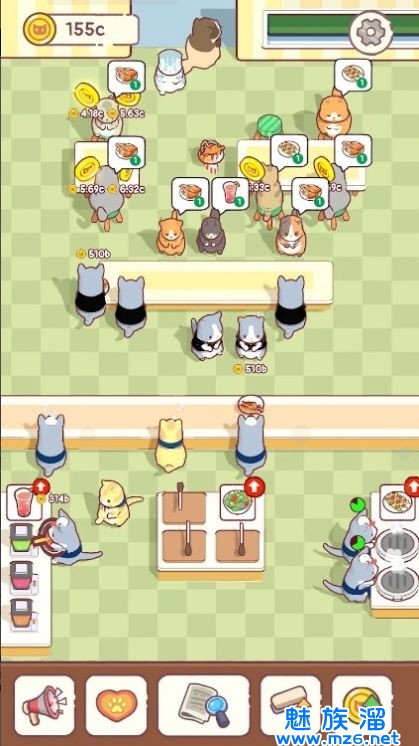 猫零食咖啡馆手游app截图