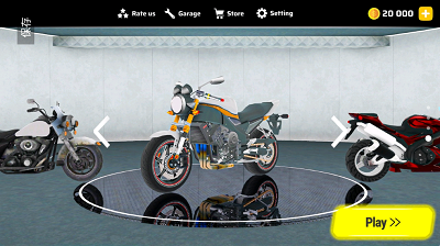 3D摩托竞速手游app截图