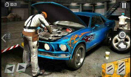 汽车修理厂工人模拟器 中文版手游app截图
