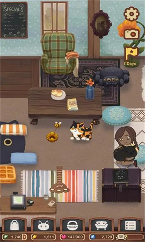 绒毛猫咪咖啡厅 最新版手游app截图