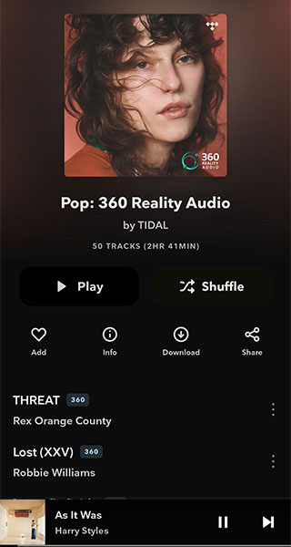 TIDAL音乐手机软件app截图