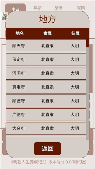 明朝人生养成记2 折相思版手游app截图