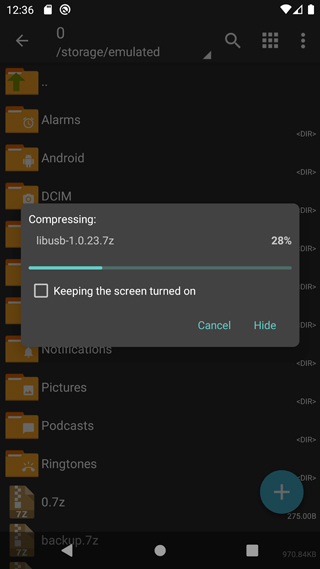 zarchiver 老版本蓝色手机软件app截图