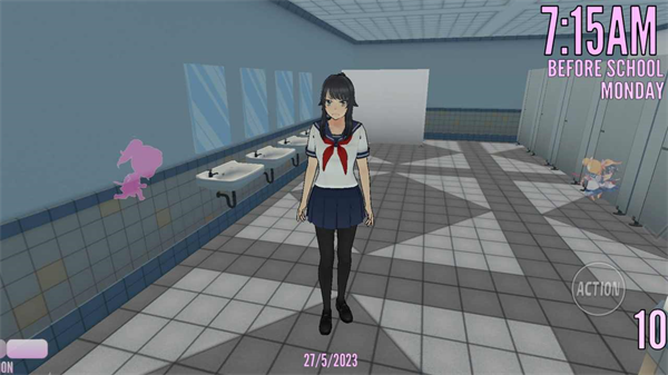 病娇模拟器 (yandere simulator) 中文版手游app截图