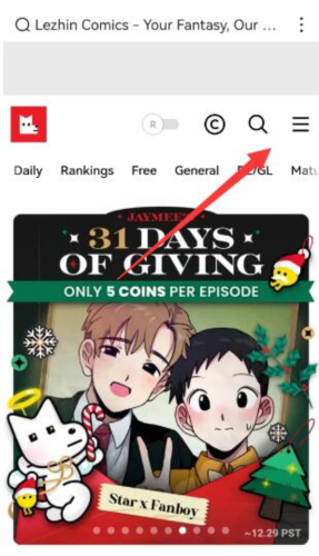 lezhin 韩漫网址手机软件app截图