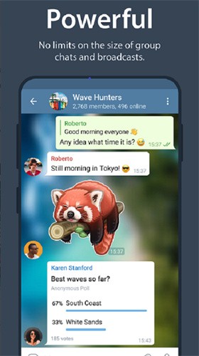  Screenshot of Telegreat accelerator mobile software app