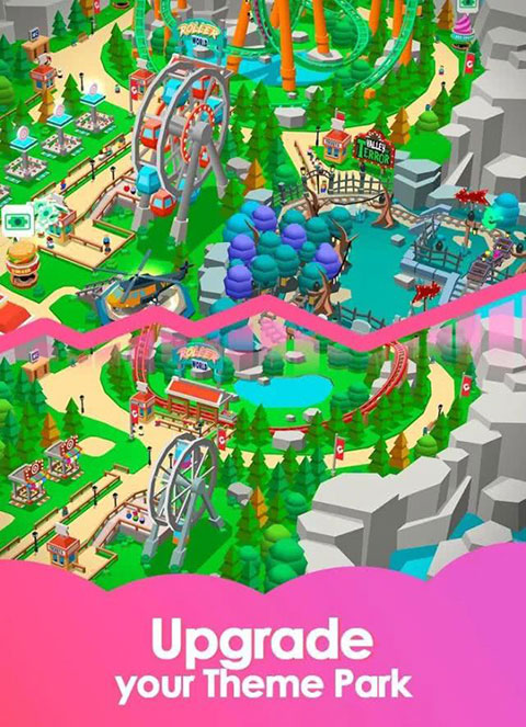 闲置主题公园大亨 正式版手游app截图