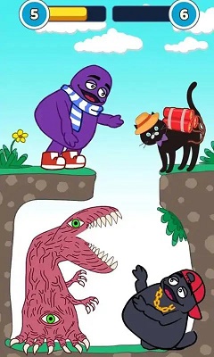 紫色怪物冒险手游app截图