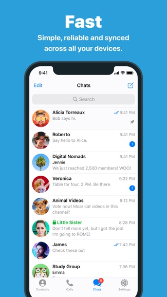  Screenshot of Telegram free mobile app