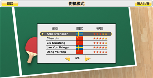 虚拟乒乓球 安卓版手游app截图