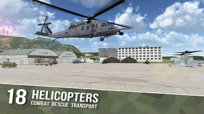 直升机飞行模拟器 无敌版手游app截图