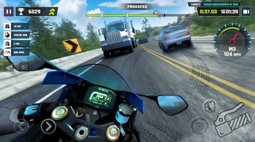 高速摩托模拟器手游app截图