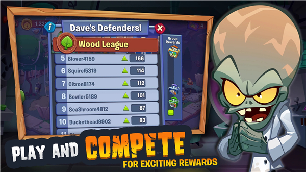  Screenshot of the official mobile game app of Plant Battle Zombie 3