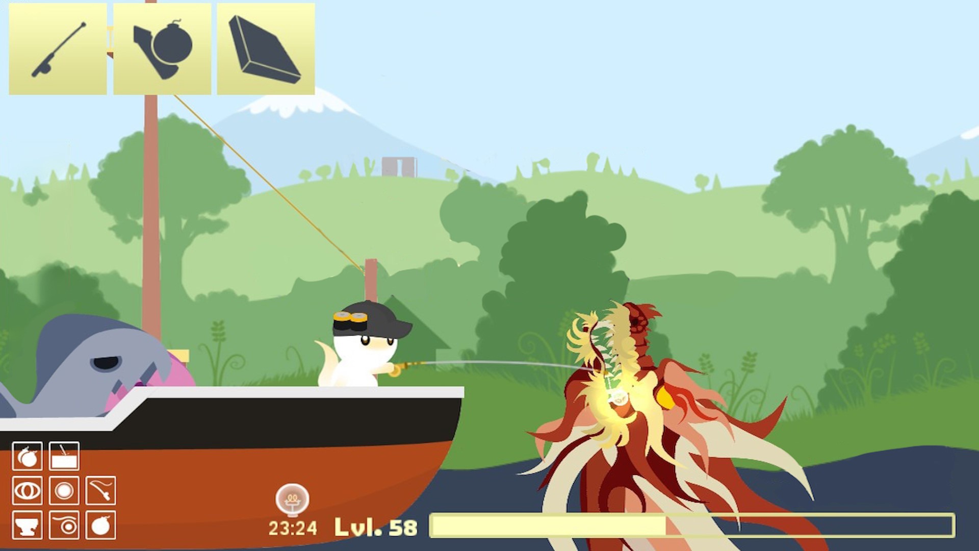 小猫钓鱼之龙王挑战 钓鱼模拟器手游app截图