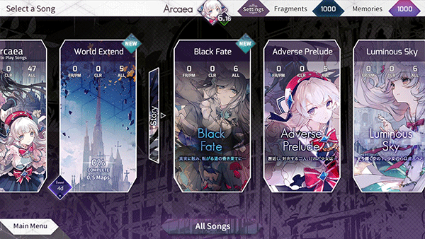 Arcaea 音游官方版手游app截图