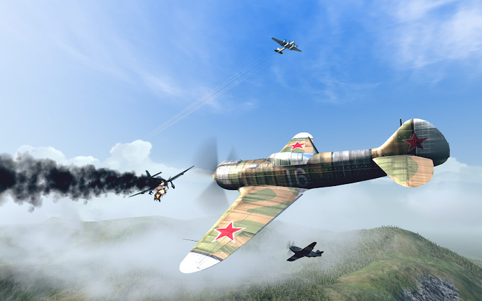  Aircraft bombing: screenshot of WWII air combat mobile game app