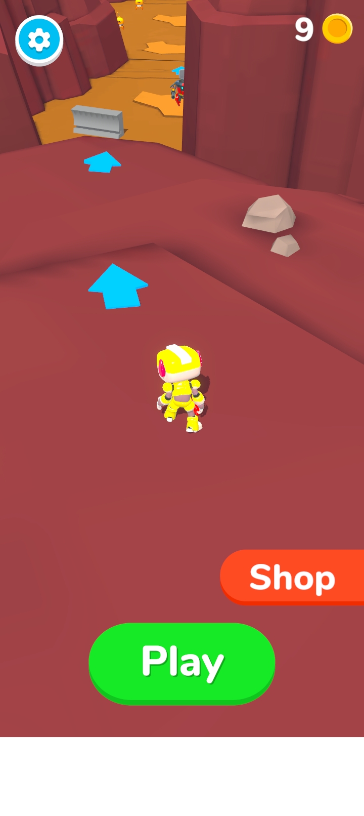  Screenshot of small robot mobile app