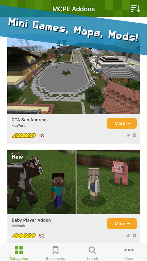 Addons for Minecraft 手机版手游app截图