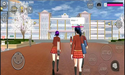 樱花校园模拟器 2024(新服装)无广告手游app截图