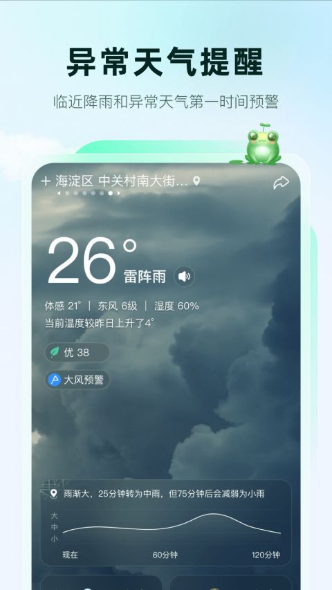 呱呱天气手机软件app截图