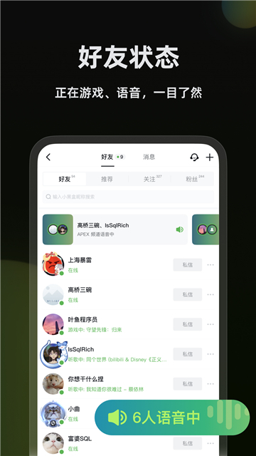 小黑盒语音 最新版下载手机软件app截图