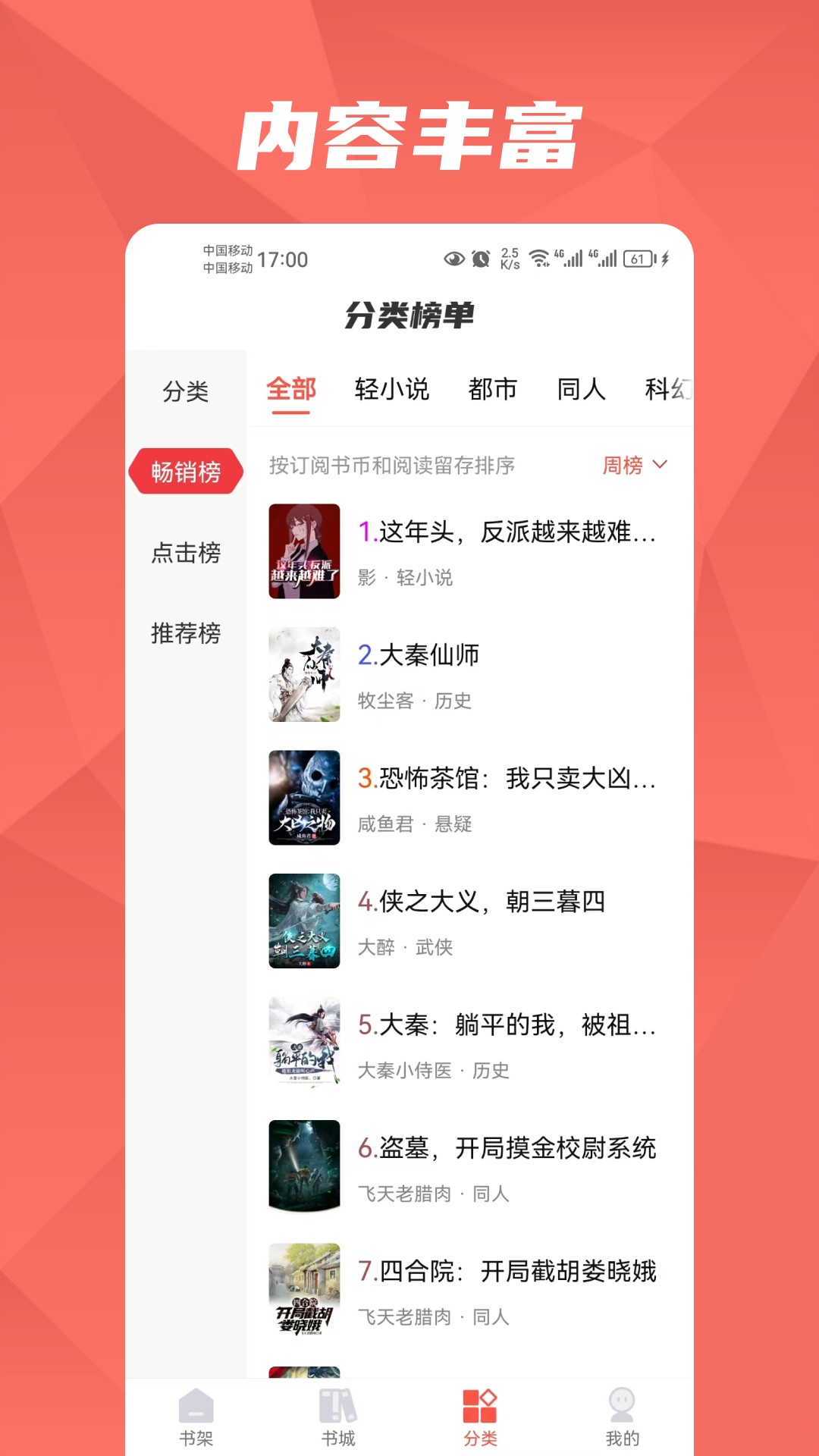 热文小说手机软件app截图