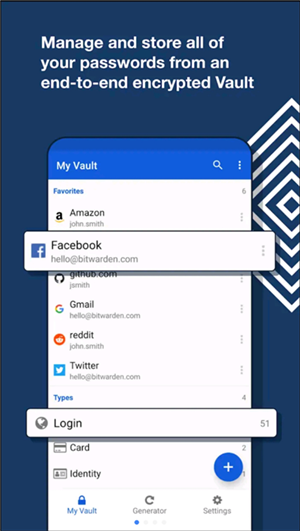 bitwarden密码管理器手机软件app截图