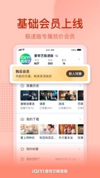 爱奇艺极速版 普通版手机软件app截图